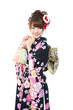 Beautiful japanese kimono woman