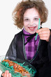 Vampir mit Giftnudeln
