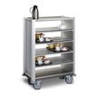 Photo: The hotel cleaning tool cart isolated The hotel cleaning tool cart isolated