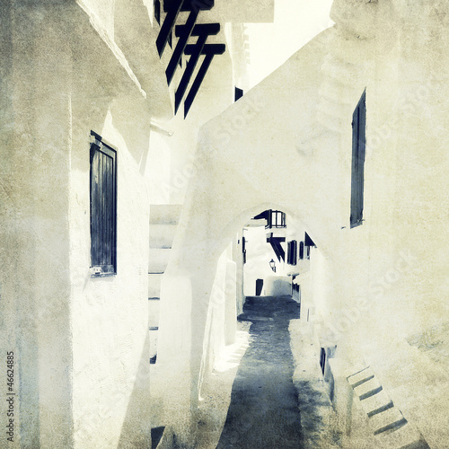 Photo: white washed passage white washed passage
