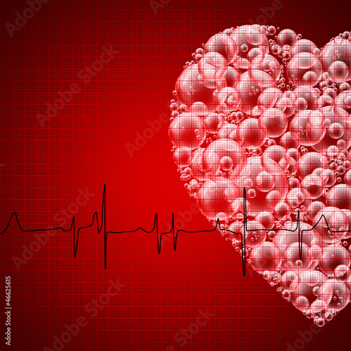 Illustration: bubble heartbeat bubble heartbeat