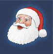 Vektor: Lachender weihnachtsmann (Gesicht) Lachender weihnachtsmann (Gesicht)