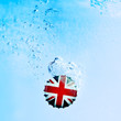 bottle cap in water
