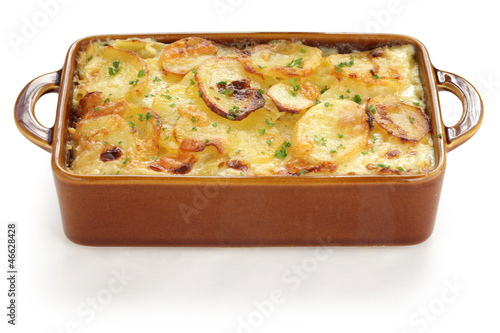 Photo: potato gratin, gratin dauphinois, french cuisine potato gratin, gratin dauphinois, french cuisine
