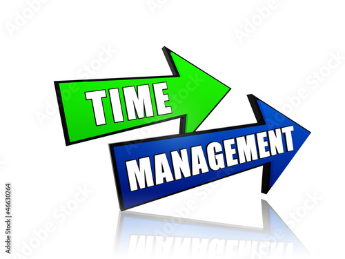 Illustration: time management in arrows time management in arrows