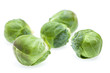 Rosenkohl auf weiß von vorne