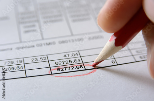 Photo: Financial data analyzing Financial data analyzing