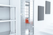 Illustration: empty light room in a modern style with accessories empty light room in a modern style with accessories