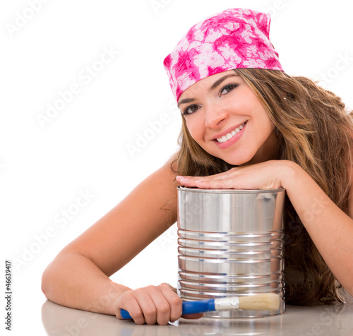 Photo: Female painter Female painter