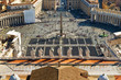 View of St Peter's Square from dome of St. Peter Basilica, Rome