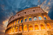 Wonderful view of Colosseum in all its magnificience - Autumn su