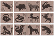 chinese zodiac icon for chinese. vector file