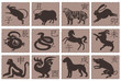 chinese zodiac icon for japanese. vector file
