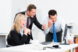 begeistertes teamwork