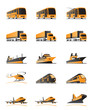 Vector: Passenger and cargo transportation Passenger and cargo transportation