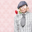 Photo: Shy Young Romeo Boy In Love With Heart In Mouth Shy Young Romeo Boy In Love With Heart In Mouth