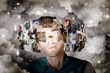 Photo: Man Streaming Media With Cloud Server Informatics Man Streaming Media With Cloud Server Informatics
