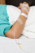Woman patient and medical instrument