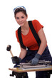 Female tiler