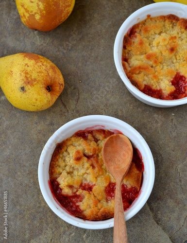 Photo: pears and banana Crumble pears and banana Crumble
