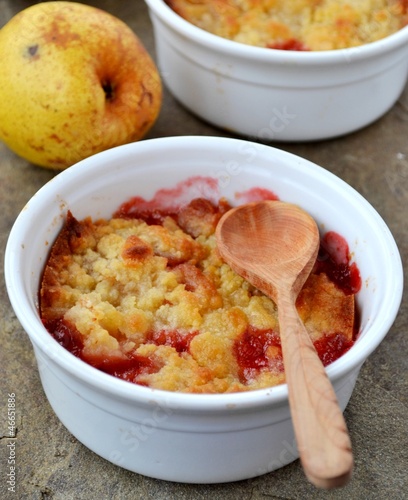Photo: pears and banana Crumble pears and banana Crumble