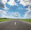 Deserted road in the remote rural areas
