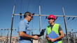 Video: Engineer and Worker at Electrical Substation Engineer and Worker at Electrical Substation