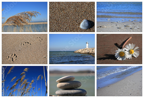 Photo: Sea And Beach Concept-Collage,Black Sea-Istanbul Sea And Beach Concept-Collage,Black Sea-Istanbul