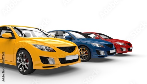 Illustration: Cars In Perspective Cars In Perspective