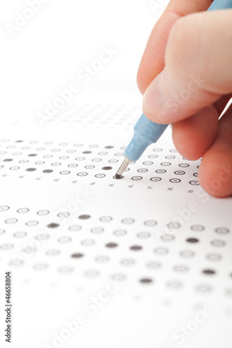 Photo: Student test (exam) Student test (exam)
