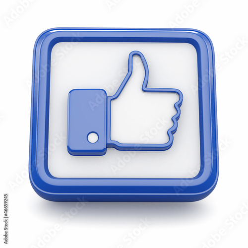 Illustration: Like. Thumb up sign. Like. Thumb up sign.