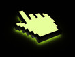 Cursor hand with light