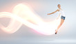 Modern style dancer posing