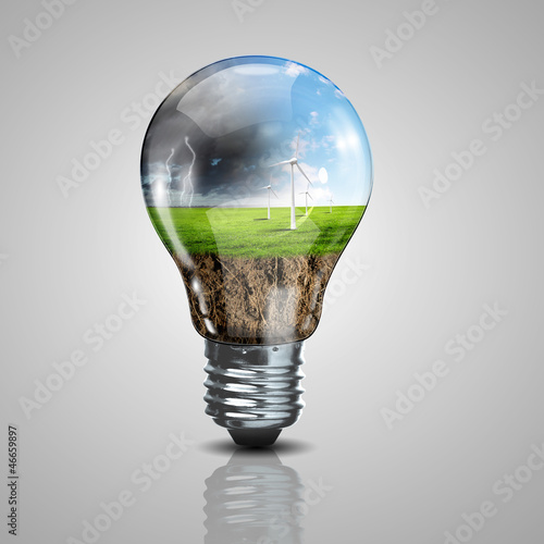 Photo: green energy symbols green energy symbols