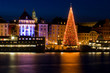 Photo: Christmas tree in Stockholm City at night. Christmas tree in Stockholm City at night.