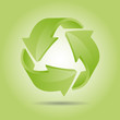 Recycling/ grüner Hintergrund
