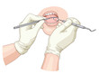 Treatment at the stomatologist.