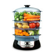 Healthy food in steam cooker