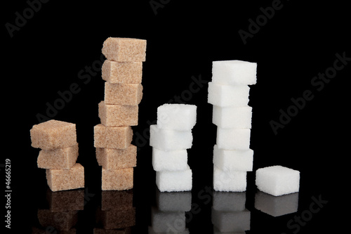 Photo: Brown and White Sugar Brown and White Sugar