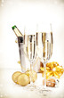 Photo: Celebration theme with champagne wine Celebration theme with champagne wine