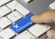 Outsourcing keyboard key. Finger