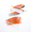 Salmon clean and preservation food for longer life in zipper bag