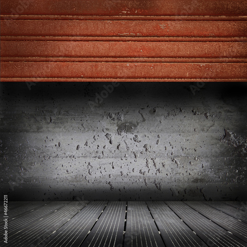Illustration: garage abbandonato garage abbandonato