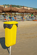 Yellow trash