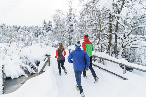 Photo: Joggen im Winter Joggen im Winter
