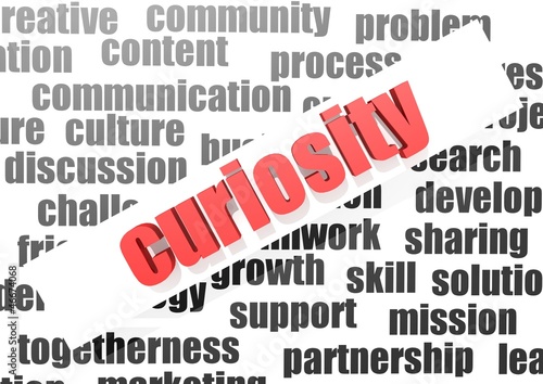Illustration: Curiosity concept Curiosity concept