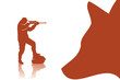 Vector: Hunting background Hunting background