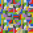 Abstract seamless background of color blocks