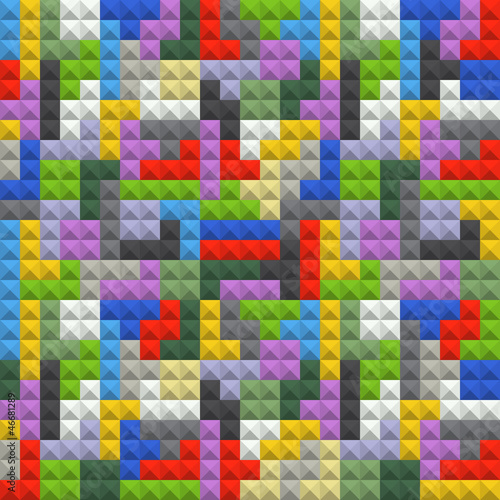 Vector: Abstract seamless background of color blocks Abstract seamless background of color blocks