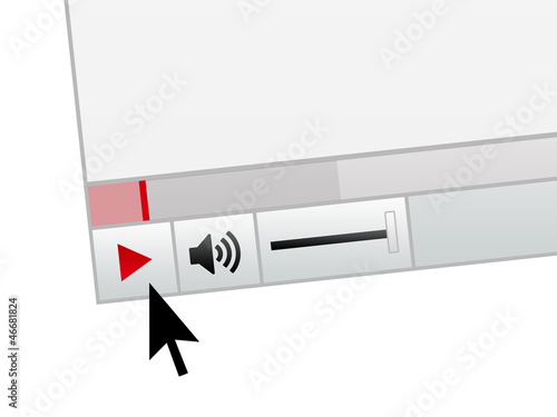 Illustration: lecteur vidéo streaming lecteur vidéo streaming